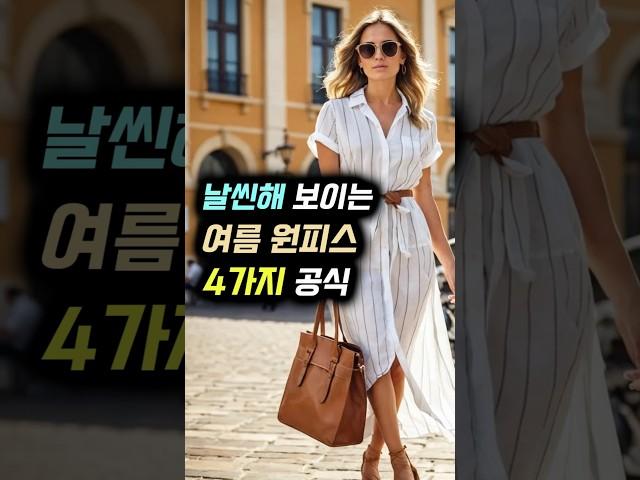 날씬해 보이는 여름 원피스는 공통점이 있습니다