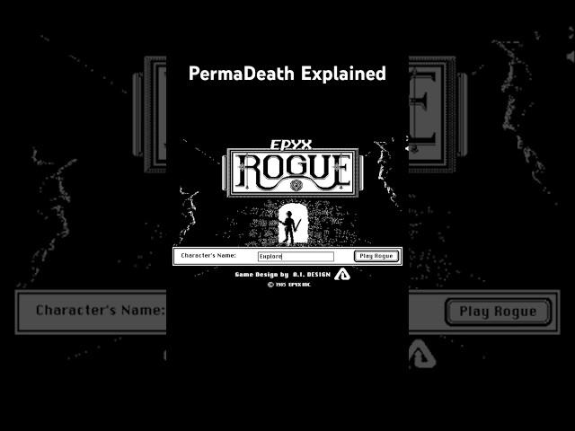 What is PermaDeath in Games? | Dinesh Richard | #shorts