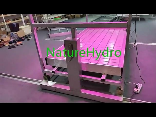 Multilayer Mobile Vertical Grow Racks With Track