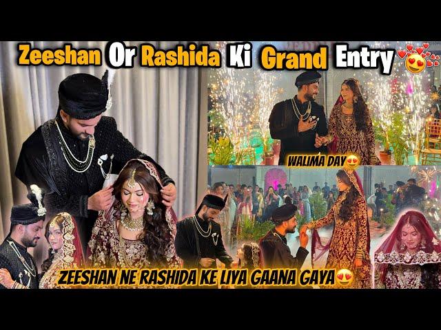 Zeeshan Or Rashida Ke Walima Me Grand Entry | Bridal Shoot Walima | Fokats | Abresh & Zeeshan