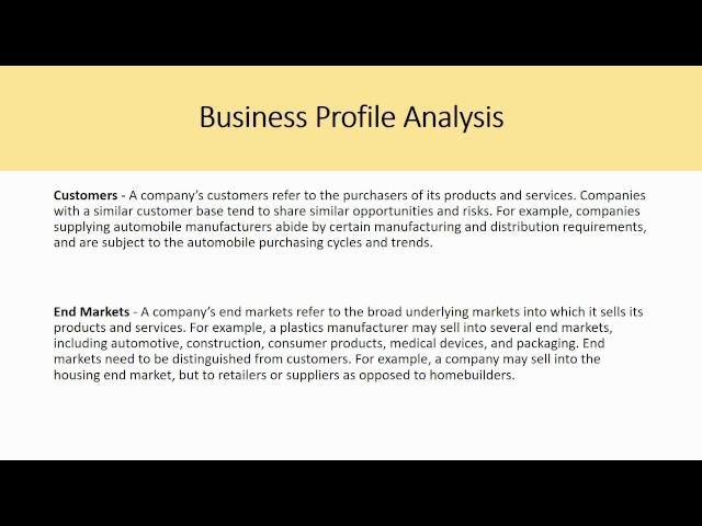Comparable Companies Analysis – CH 1 Investment Banking Valuation Rosenbaum
