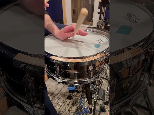 Cross Stick Technique #snaredrum #drumgear #drumtechnique  #recordingdrums #strajkstudios