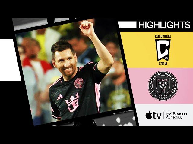 Columbus Crew vs. Inter Miami CF | 2024 Supporters' Shield Clinched! | Full Match Highlights