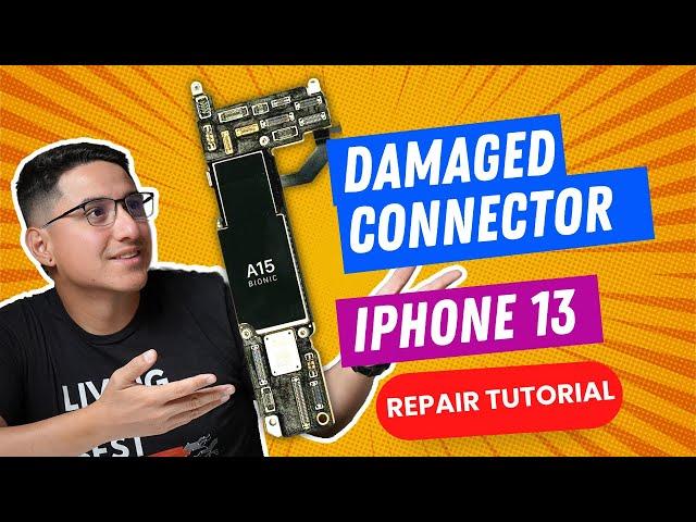 How To Fix iPhone 13 with No Image, No Display. Replacing FPC Connector Repair.