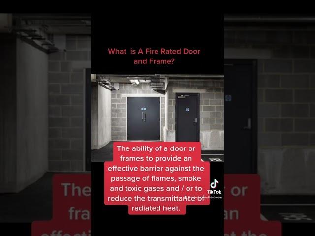 What Is A Fire Rated Door or Frame?