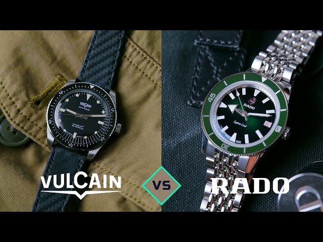 Vulcain Nautique Skindiver vs. Rado Captain Cook - Watch Review - WatchFika Episode 3