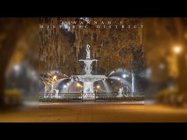 Savannah's Historic District at Night