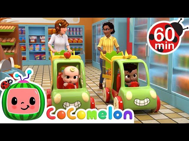 Shopping Cart Song | Colorful CoComelon Nursery Rhymes | Sing Along Songs for Kids