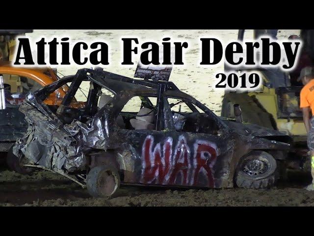 FLASHBACK - Attica Fair Demolition Derby 2019 (All Heats)