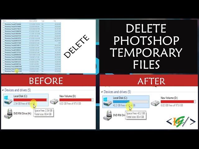 How to delete Photoshop Temp Files from disk