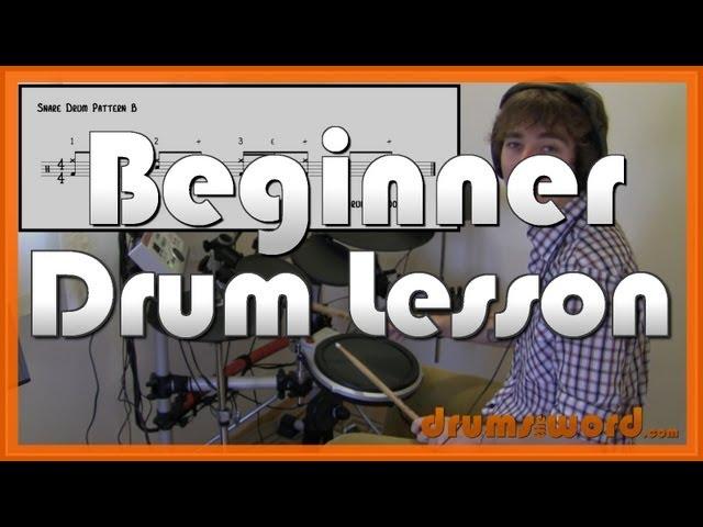  Snare Drum Patterns (Part 1)  Beginner Drum Lesson | Learn How To Play Drums