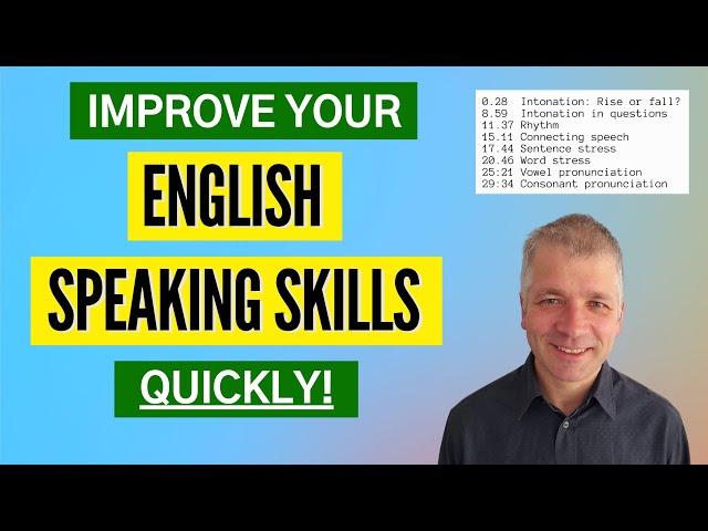 ENGLISH SPEAKING SKILLS: Lessons on Intonation, Stress, Rhythm and Pronunciation (B1-C2, IELTS)