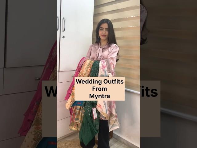 Wedding outfits from Myntra🫶 #Myntra #wedding dress #ashortaday #trending #haul #myntrahaul