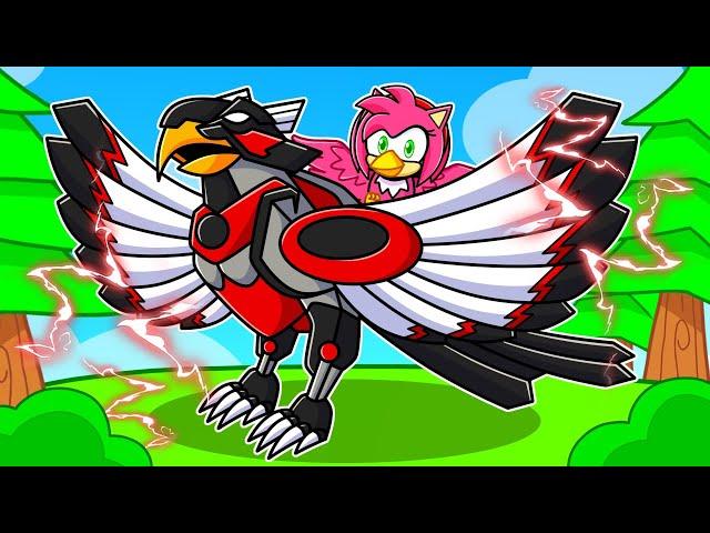 Playing As A PROTECTIVE SHADOW TRANSFORMER BIRD In Roblox Feather Family!