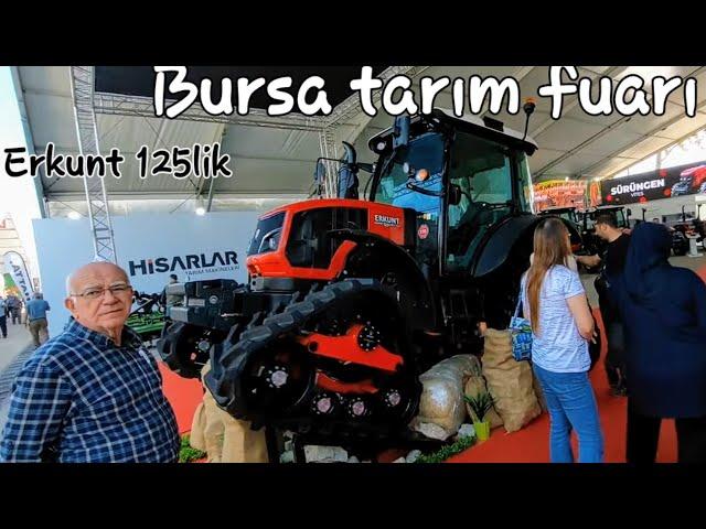 2024 bursa tarım fuarı erkunt 125lik paletli traktör 110luk paletli