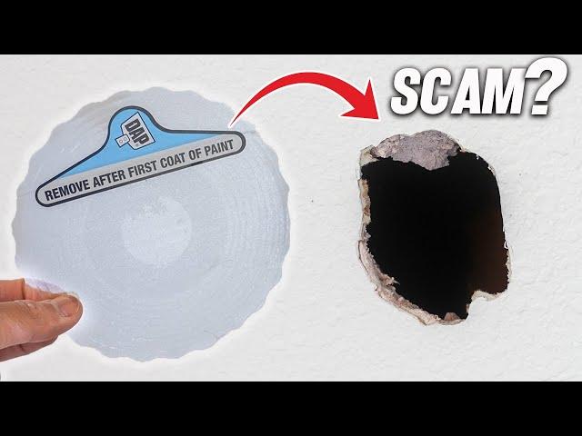 This Drywall Sticker Changed Drywall Hole Repair Forever! How To For DIYers!