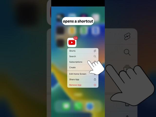 Quick app shortcuts in iOS? (SECRET HOMESCREEN FEATURES)