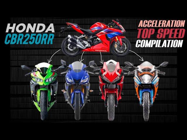 CBR250RR ️ ZX25R ️ YZF R25 ️ CBR500R ️ RC 390 | Acceleration Top Speed | Compilation