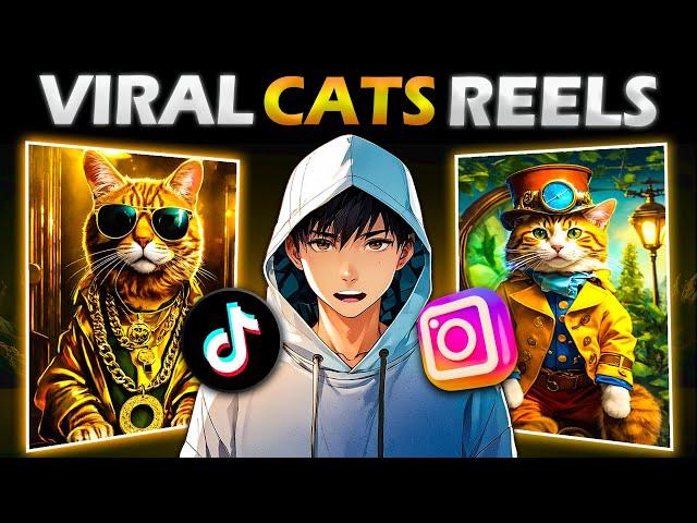 I Found The Most Viral AI CAT VIDEOS MONETIZABLE YouTube Shorts & TikTok CRP ($600/Day)