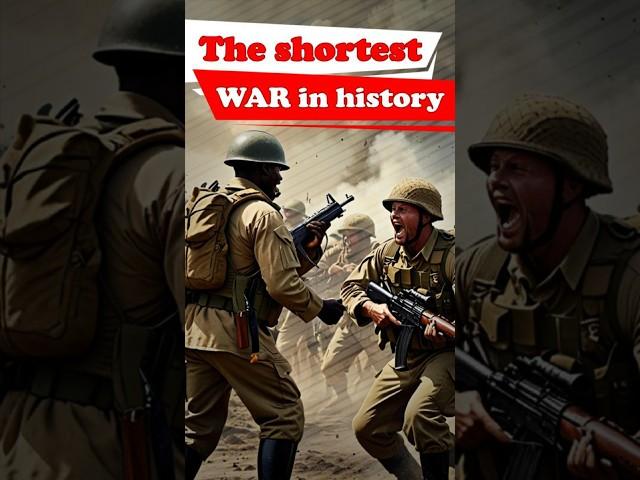 The shortest war in history #facts #trivia #didyouknow