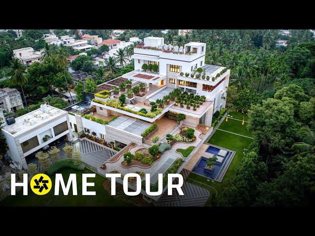 A Luxury House in Tamil Nadu has Gardens for Every Room (House Tour).