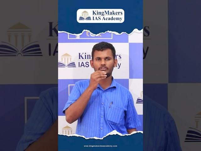 Student Feedback about Kingmakers IAS Academy| Scholarship Test| Stipend Program| #ias #upsc2024