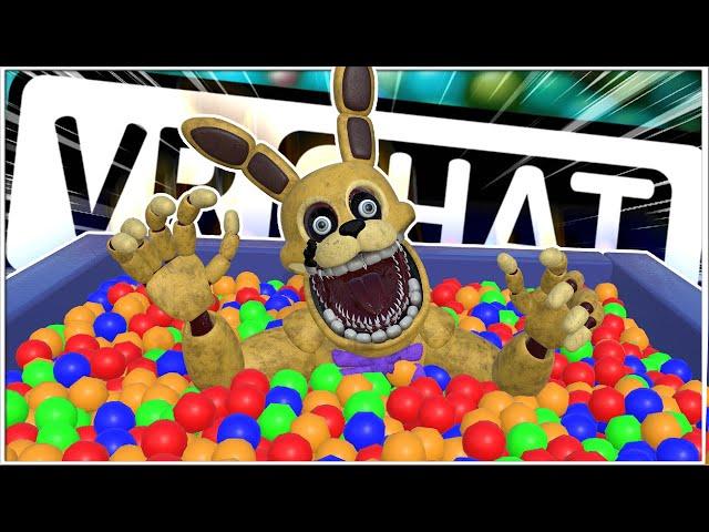 INTO THE PIT SPRING BONNIE SCARING PEOPLE IN VRCHAT - VRChat (Funny Moments)