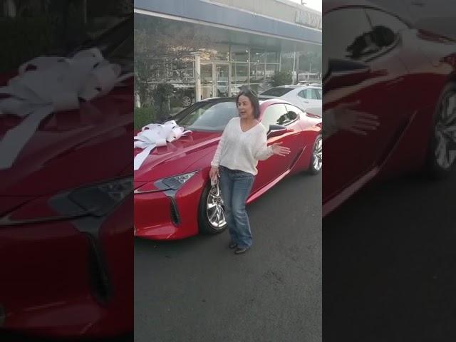 DM DR She just got her dream car the Lexus LC 500 from Dan at Marin Acura