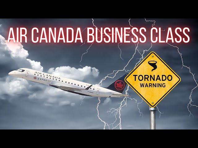 Flug in die Tornadowarnung | Air Canada Regionale Business Class EMB-175