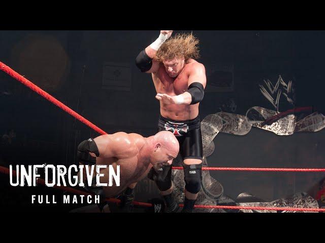 FULL MATCH: Triple H vs. Goldberg — World Heavyweight Title Match: Unforgiven 2003