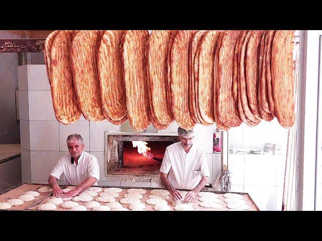 70 Years Old Bakers Bake Barbari Bread in a Traditional Oven: Barbari Bread Recipe