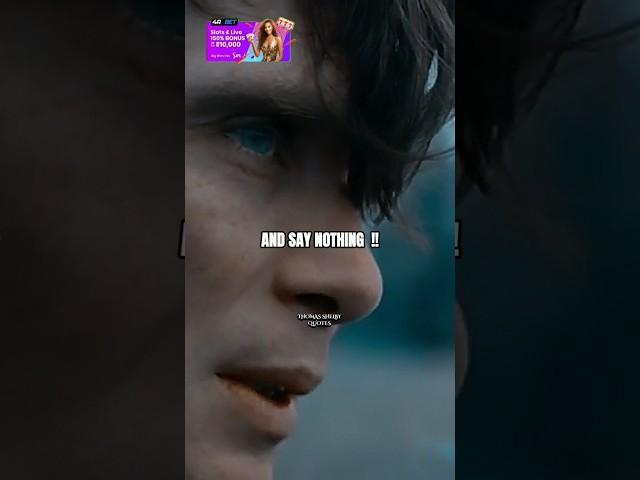 Sigma rule~SOMETIMES THE ONLY WAY Thomas shelby quotes #shorts #peakyblinders #quotes