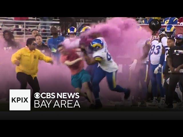 Animal rights protester tackled during 49ers game files police report for assault