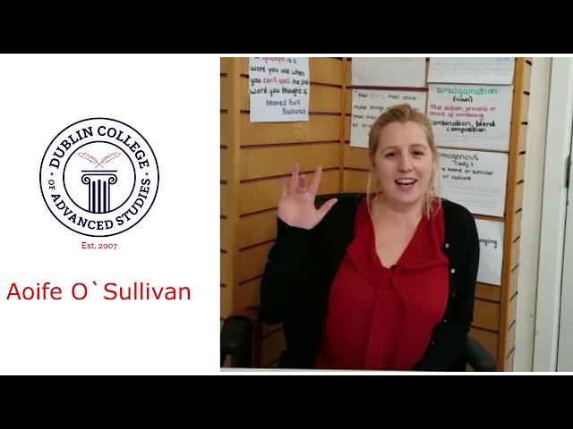 Aoife O`Sullivan | DCAS English Language Teacher