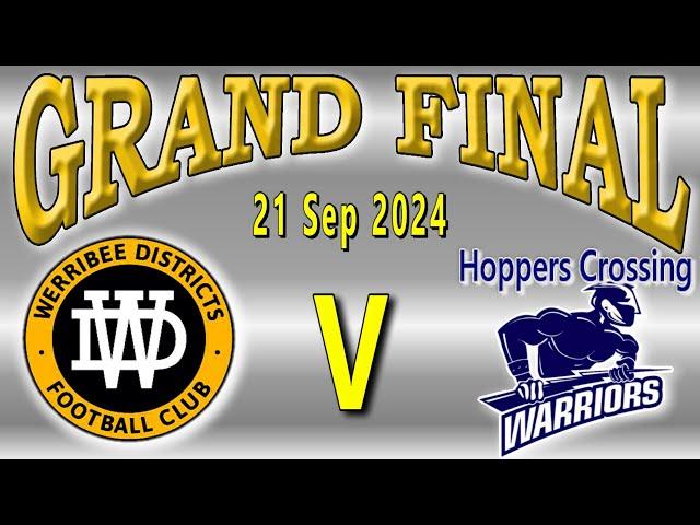 WFNL Seniors - Werribee Districts v Hoppers Crossing - GRAND FINAL on 21 September 2024