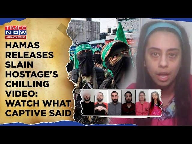 Hamas Releases Slain Israeli Hostage's Video| Chilling Unseen Footage| Watch What Captive Eden Said