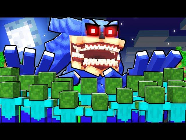 SHIN SONIC vs 10,000 ZOMBIES in Minecraft!