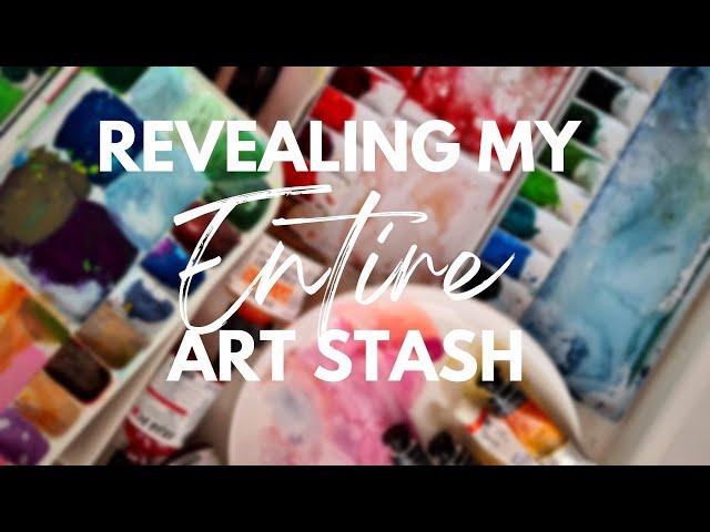 Finding inspiration through decluttering + reorganizing art supplies