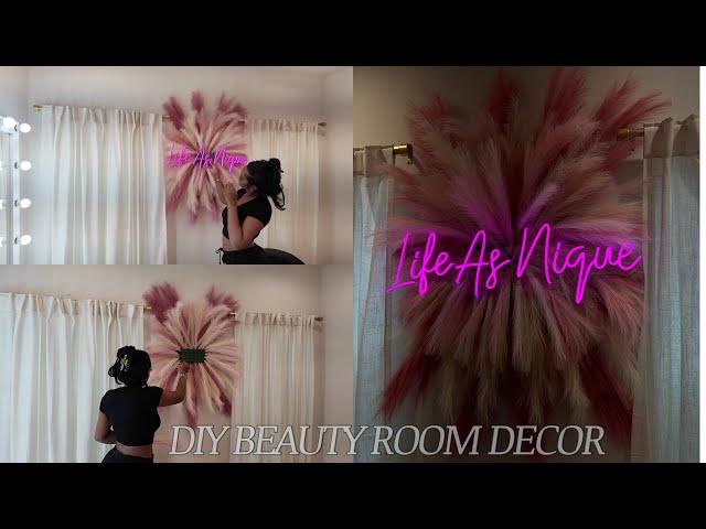 DECORATE MY BEAUTY ROOM WITH ME | PAMPAS LED SIGN