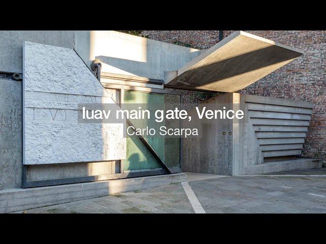 Carlo Scarpa - Iuav main gate, Venice, Italy. 1967. (Built in 1978 after Scarpa's death)