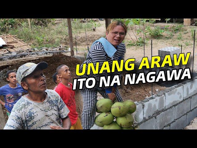 UNANG ARAW SA PAGGAWA NG BAHAY NI NANAY NIDA