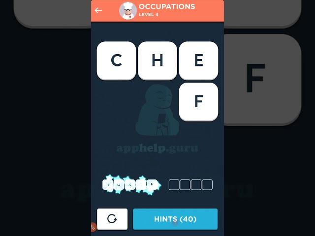 Wordbrain 2 Word Talent Occupations Level 4 Walkthrough