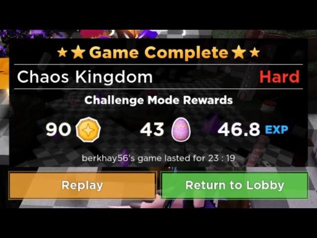 (Tower Heroes) Solo Chaos Kingdom Hard Mode WORLD RECORD (No Commentary)