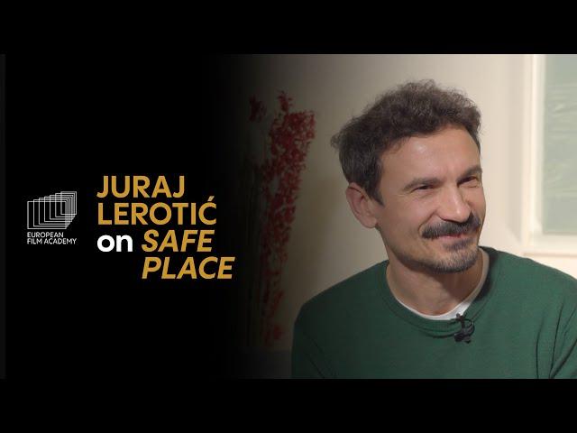 Director of SAFE PLACE Juraj Lerotić in interview at the European Film Awards