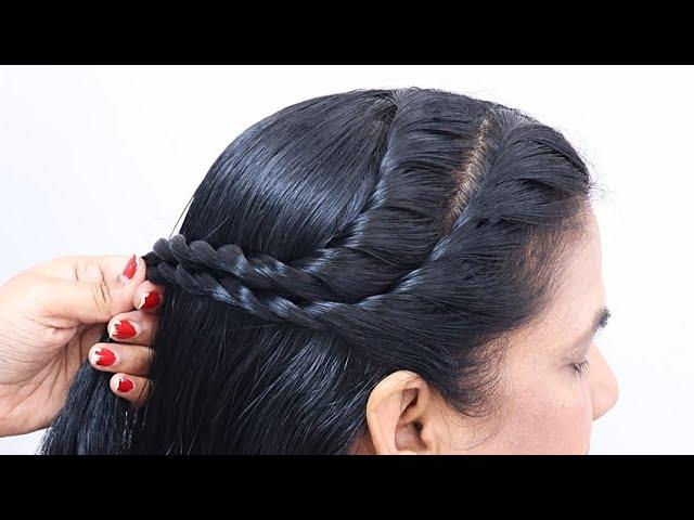 Easy & Simple Ponytail hairstyle for girls | Hairstyle for saree | Bridal Ponytail hairstyle