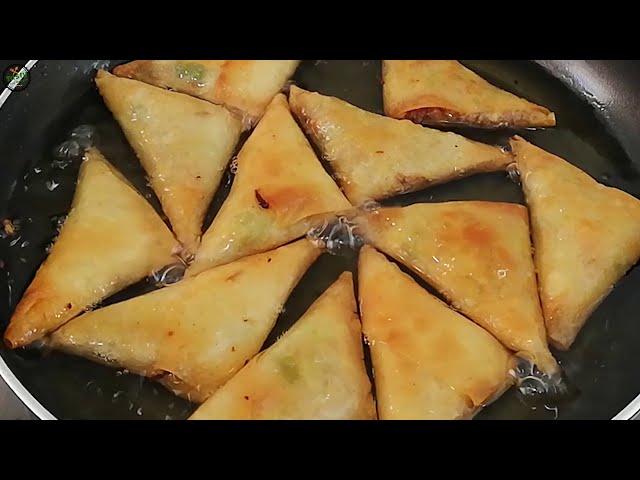 Chicken And Vegetable Samosa Recipe | Tea Time Snacks Recipes | Tasty Food Recipes