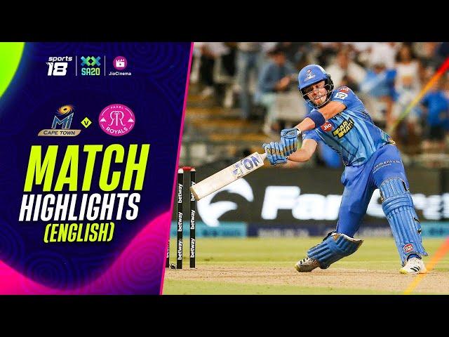 Match Highlights - MI Cape Town vs Paarl Royals | SA20 League | JioCinema & Sports18