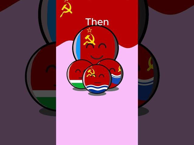 relations between post Soviet countries #countryballs #russia #ukraine #kazakhstan #relationship