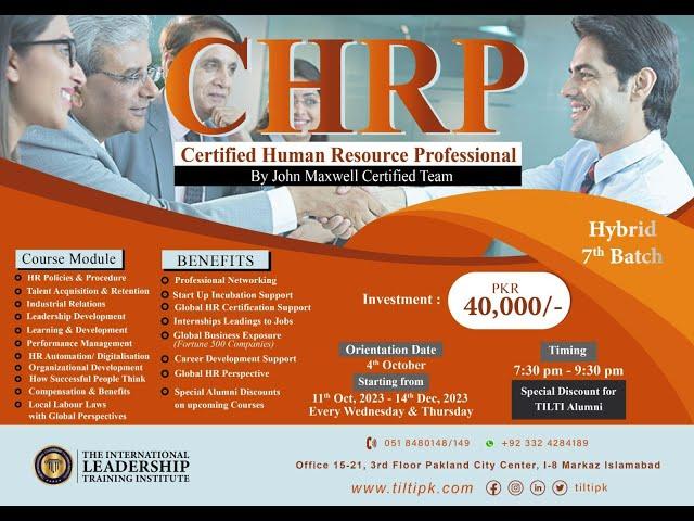 Certified Human Resources Professional (CHRP)