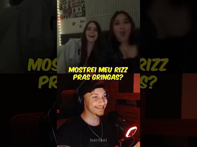 MOSTREI MEU RIZZ PRAS GRINGAS? #ometv #omegle #rizz #bertsei #viral